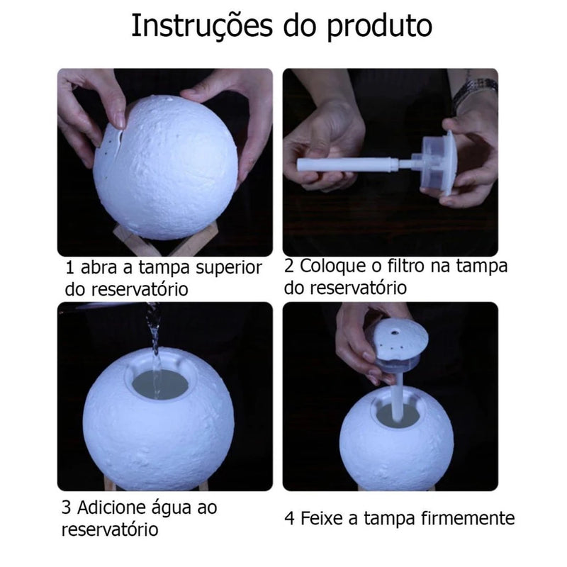 Lua Umidificadora e Aromatizadora